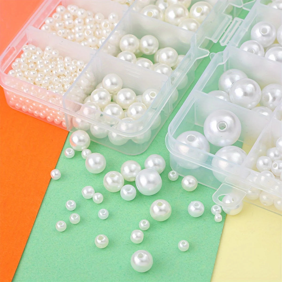 800pcs Faux Pearl Beads DIY Clothing Bead Sewing Supply