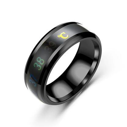 Titanium Steel Mood Temperature Sensitive Ring Waterproof