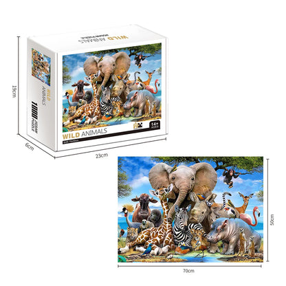 1000 Pieces Animal World Jigsaw Puzzle Adult Family Floor Game