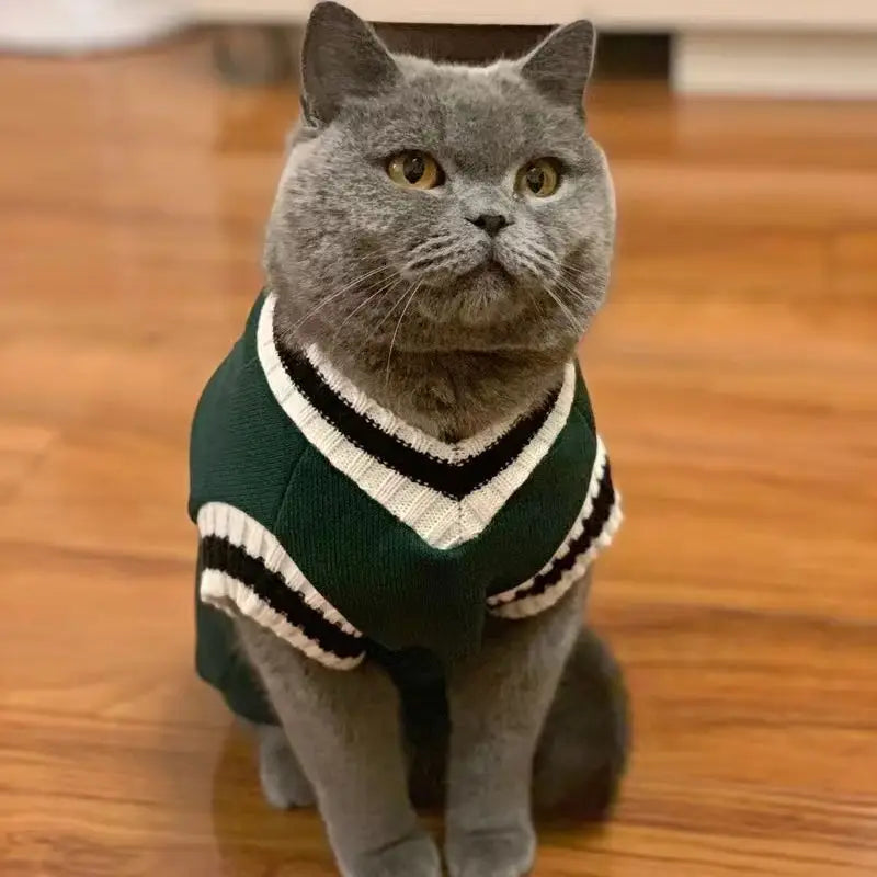 Pet Winter Jacket Cat Dog Sweater Warm Christmas Outfit