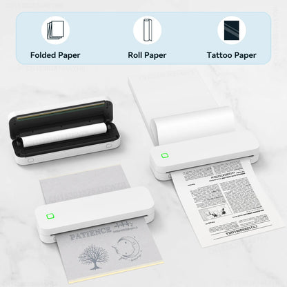 Portable A4 Thermal Printer Inkless Android IOS