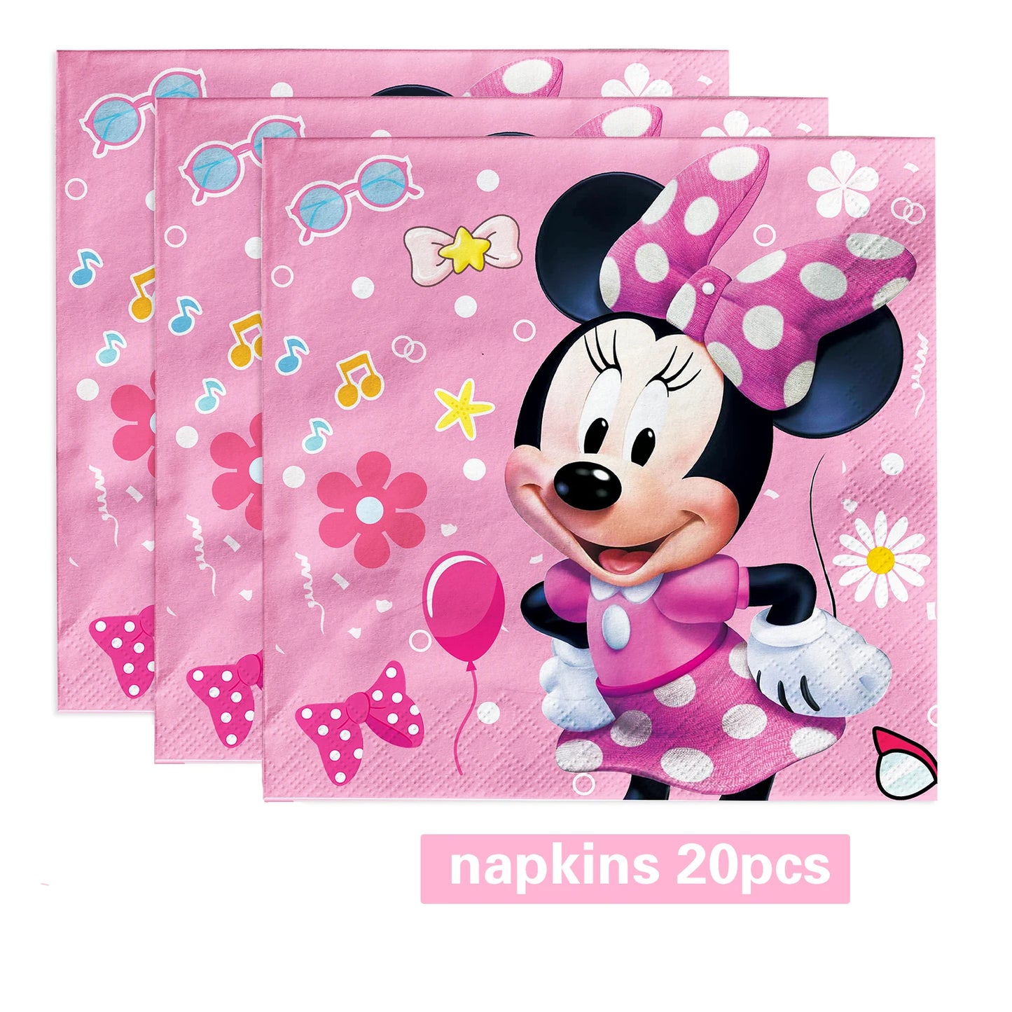 Disney Minnie Mouse Birthday Party Decor Cups Plates