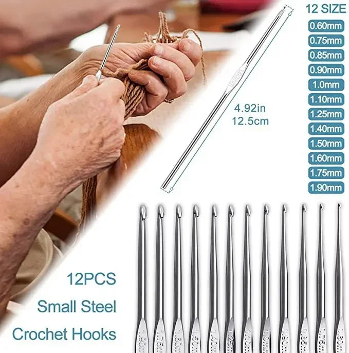 58-Piece Crochet Hook Set DIY Beginner Knitting Tools