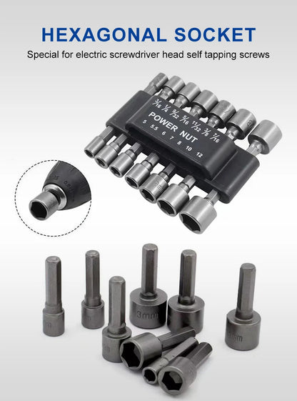 Powerful Hex Wrench Socket Extension Rod Set