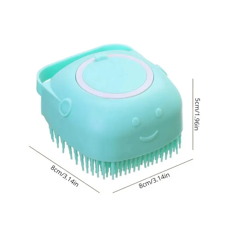 Pet Bath Brush Silicone Grooming Comb Bathing Tool