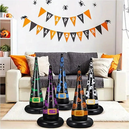 Halloween Inflatable Witch Hat Ring Toss Indoor Outdoor