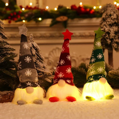 Glowing Gnome Christmas Ornaments (6 pcs)