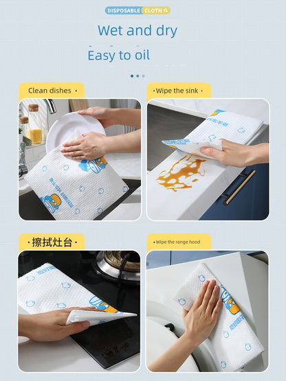 Jiabangshou Disposable Deoiling Food Grade Lazy Rag Kitchen Cleaning