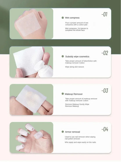 Disposable Makeup Remover Cotton Facial Cleansing Pads