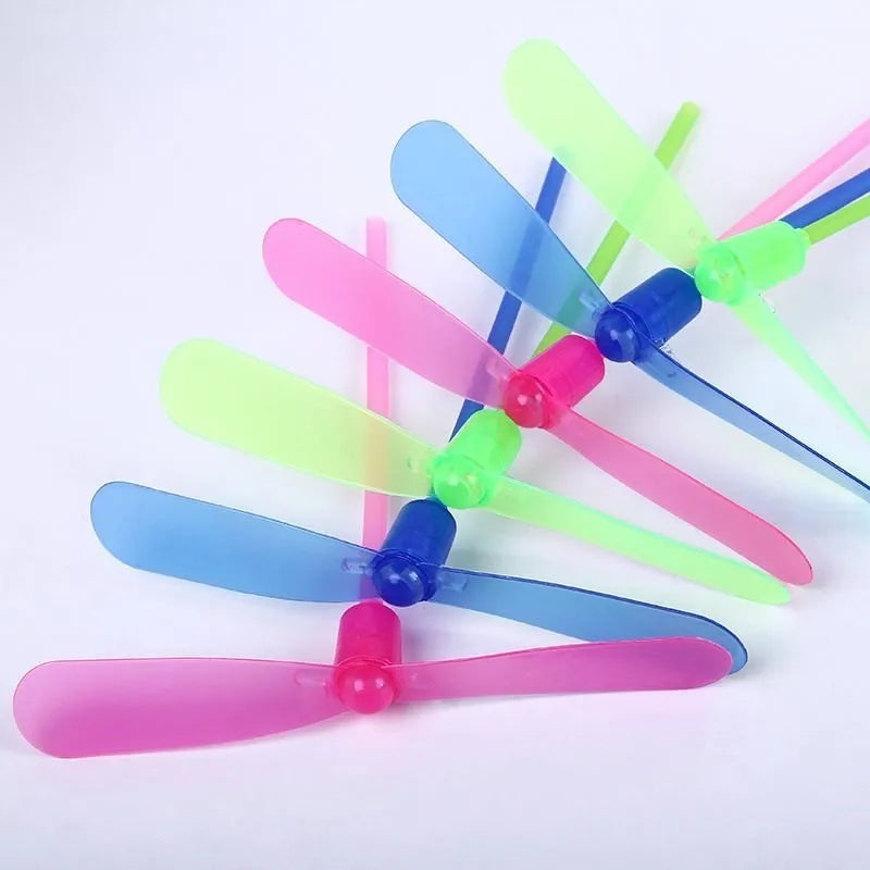 LED Luminous Bamboo Dragonfly Flying Toy Night Party Favor