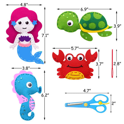 Sea Animal Sewing Kit DIY Felt Craft Educational Toy