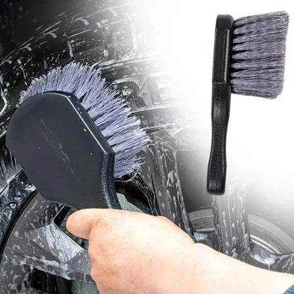 Car Wheel Cleaning Brush Short Handle Tire Rim Wash