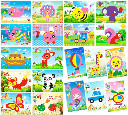 Kids 3D EVA Foam Stickers Animal Puzzle Educational Toy