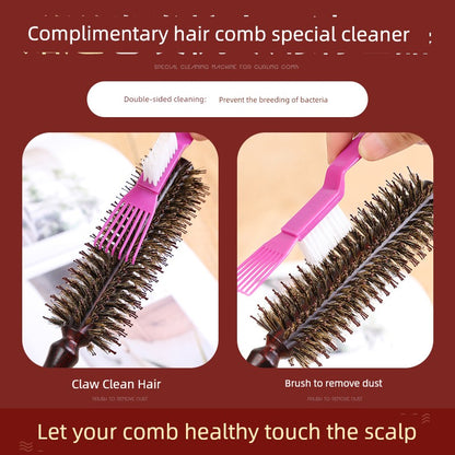 Bristle Cylinder Hair Salon Professional Comb Styling