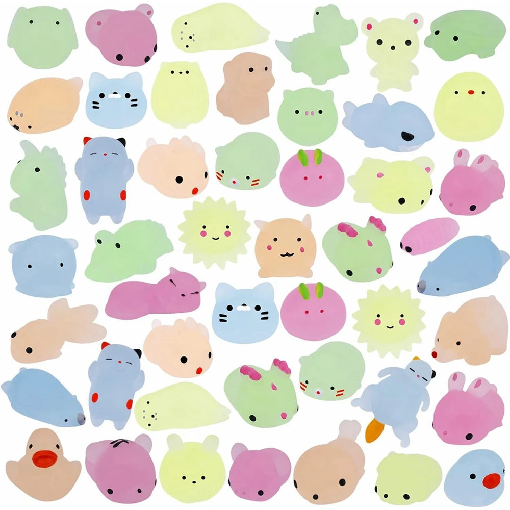 12/36PCS Kawaii Mochi Squishy Toys Party Stress Relief