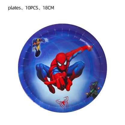 Spider-Man Party Cups Popcorn Boxes Candy Tableware