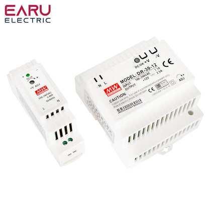 15W-60W Industrial DIN Rail Power Supply 5V 12V 24V