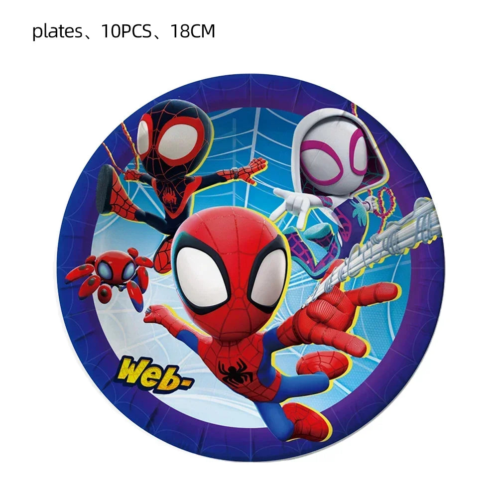 Marvel Birthday Party Disposable Tableware Spider-Man