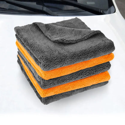 2pcs Thickened Microfiber Towel Auto Detailing Cloth