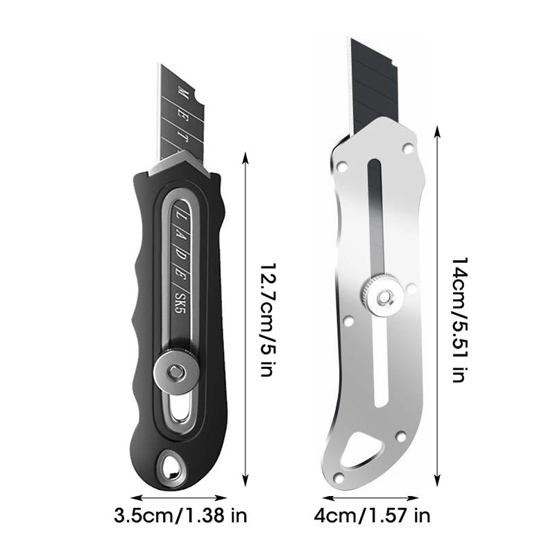 Industrial Utility Knife Replaceable High Carbon Steel Blade