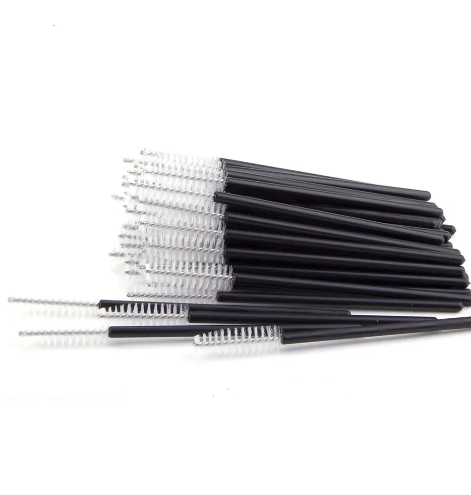 50/100Pcs Disposable Eyebrow Mascara Wands Eyelash Brush