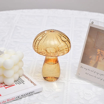 Mushroom Glass Vase Terrarium DIY Aromatherapy Bottle