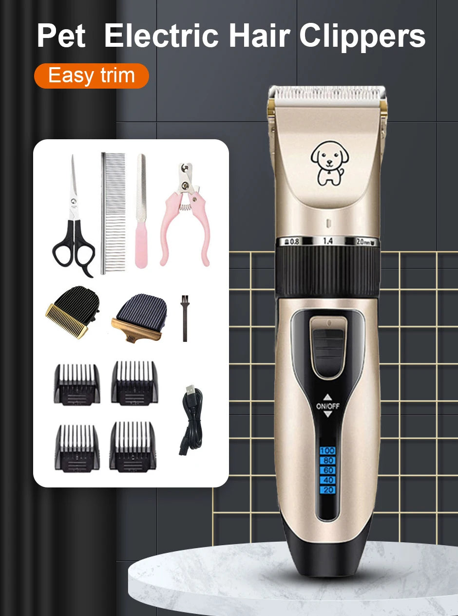 Professional Dog Hair Clipper Rechargeable Low Noise