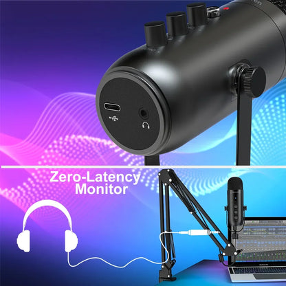 Pro USB Cardioid Condenser Mic Kit Recording