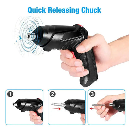 3.6V Mini Electric Drill Cordless Screwdriver Household Tool