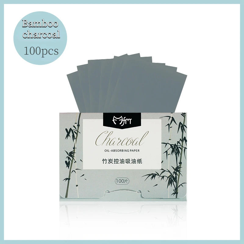 100pcs Facial Oil Absorbing Sheets Matte Face Blotting