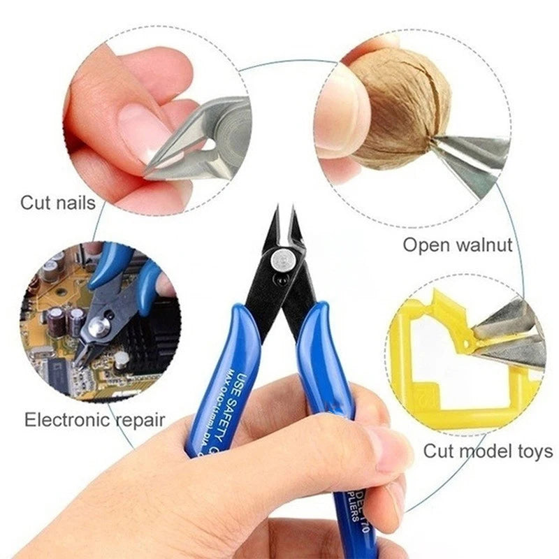 Diagonal Carbon Steel Wire Cutter Electrical Flush Pliers