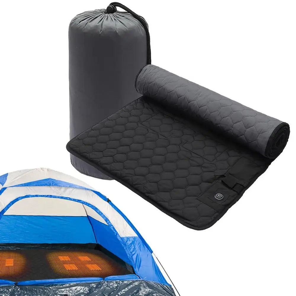 Heated Sleeping Bag Pad USB Power 7 Heating Zones