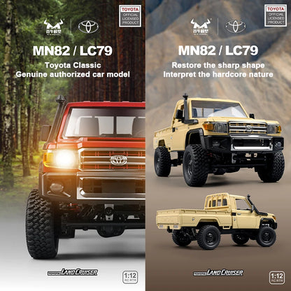 ZWN MN82 1:12 Retro RC Truck 4WD LED Pickup Model