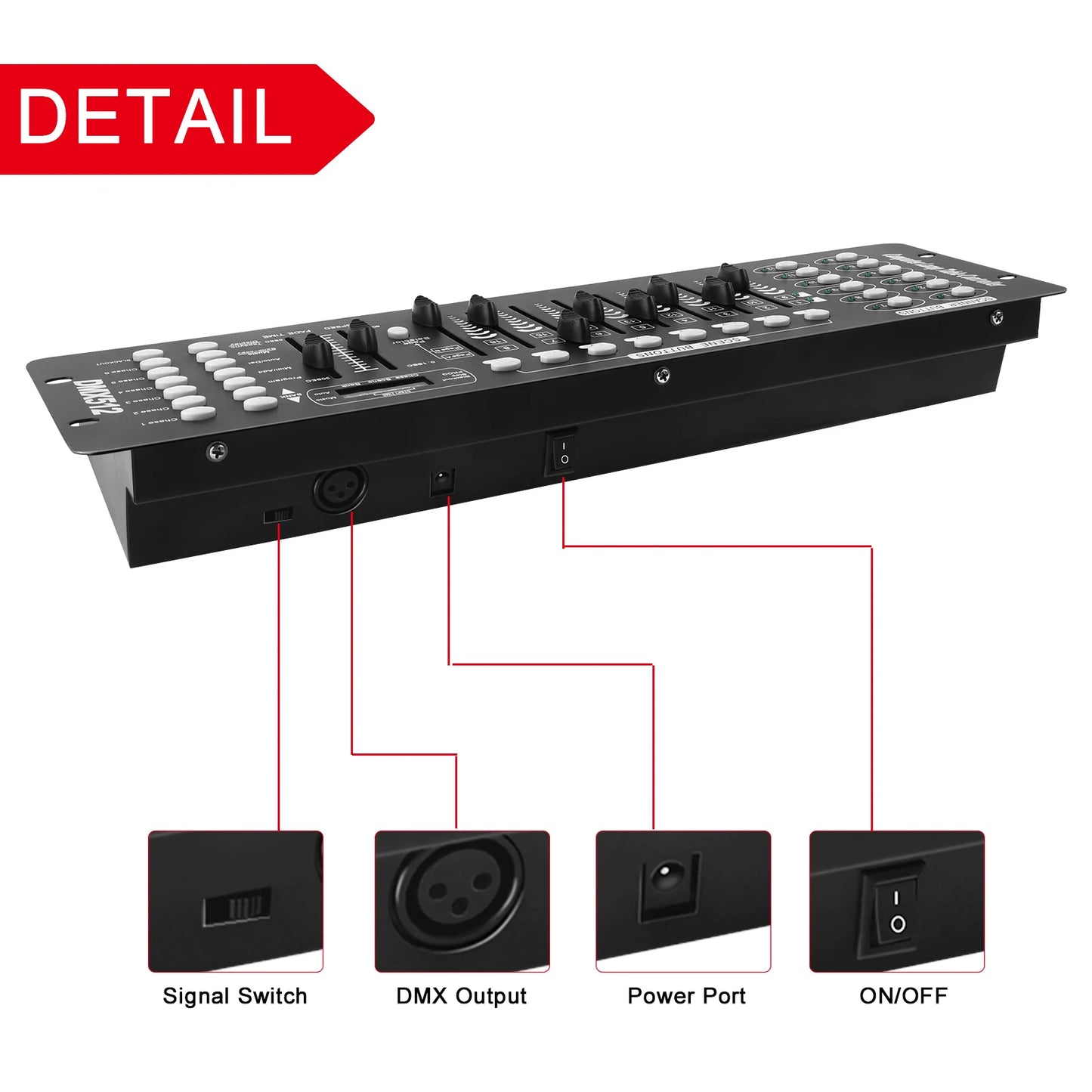 U`King 192-Channel DMX Stage Light Controller