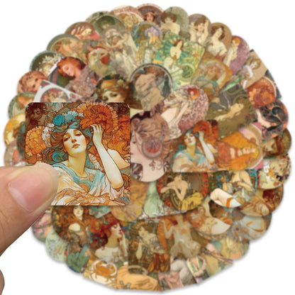 Vintage Medieval Painting Stickers (60/114 pcs)