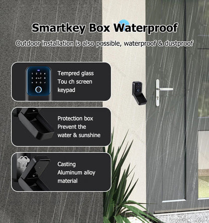 YRHAND TTlock Portable Smart Fingerprint Lock Box