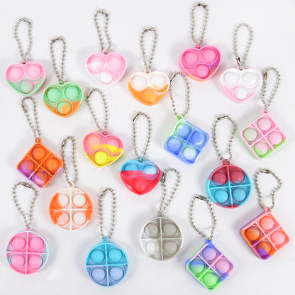 10/20pcs Mini Pop Keychain Sensory Fidget Party Favor