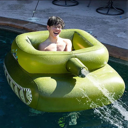 Giant Tank With Watergun Inflatable Pool Float Toy