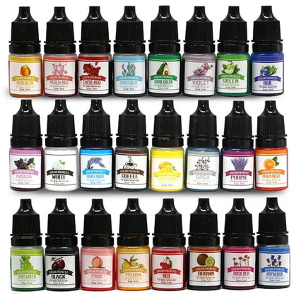 24-Color Epoxy Pigment Liquid Resin Dye Jewelry Craft