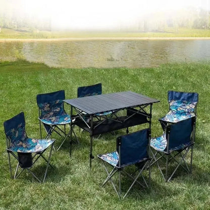 Outdoor Folding Long Table Storage Net Stable Picnic Desk