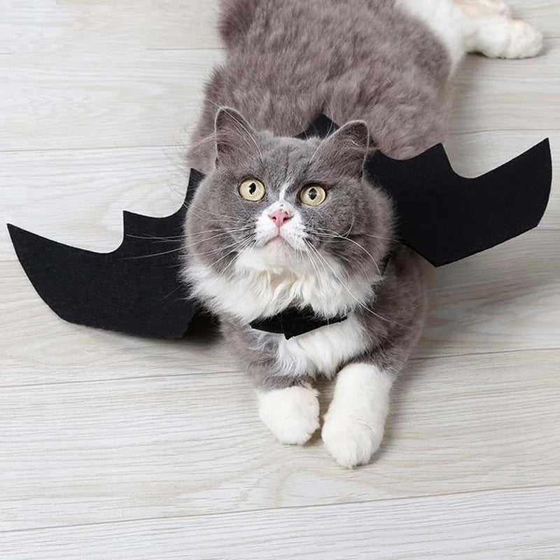 Halloween Bat Wings Pet Costume Dog Cat Harness Dress