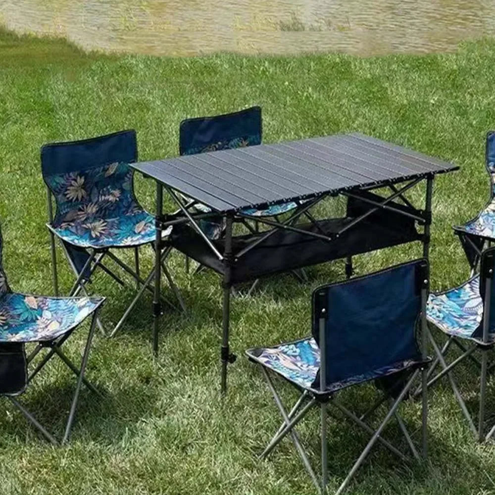 Outdoor Folding Long Table Storage Net Stable Picnic Desk