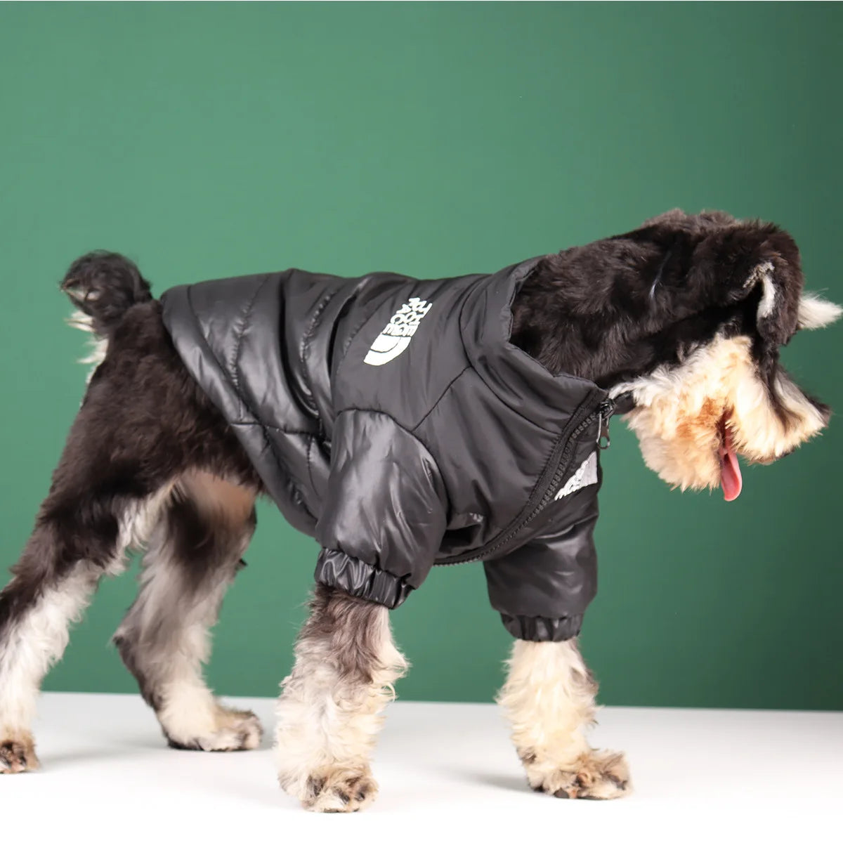 Large Winter Dog Jacket Reflective Windproof Bulldog Coat