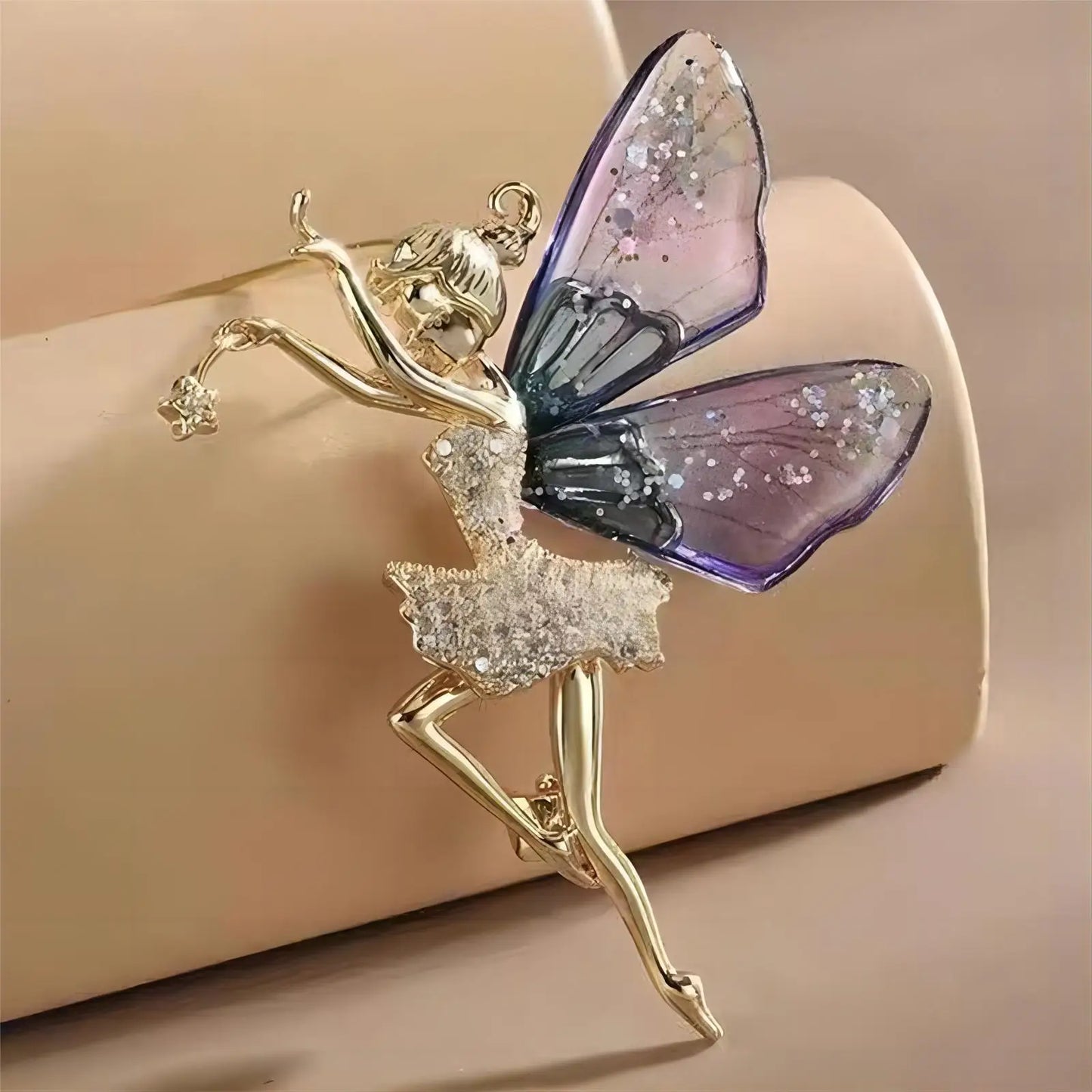 Faery Elf Butterfly Dragonfly Acrylic Brooch Women Gift