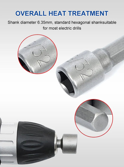 Powerful Hex Wrench Socket Extension Rod Set