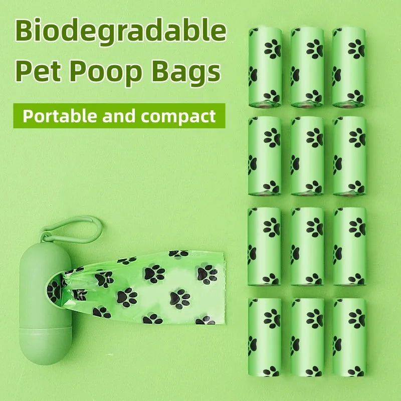 Biodegradable Dog Poop Bags Scented Waste Dispenser