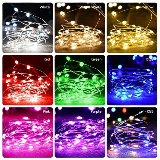 Copper Wire LED Garland (2m-10m)