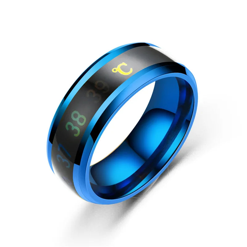 Titanium Steel Mood Temperature Sensitive Ring Waterproof