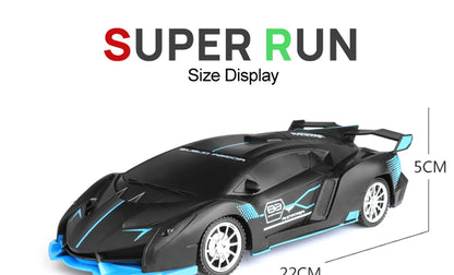 1/18 RC Sports Car 2.4G LED Light High Speed Drift Remote Car Toy