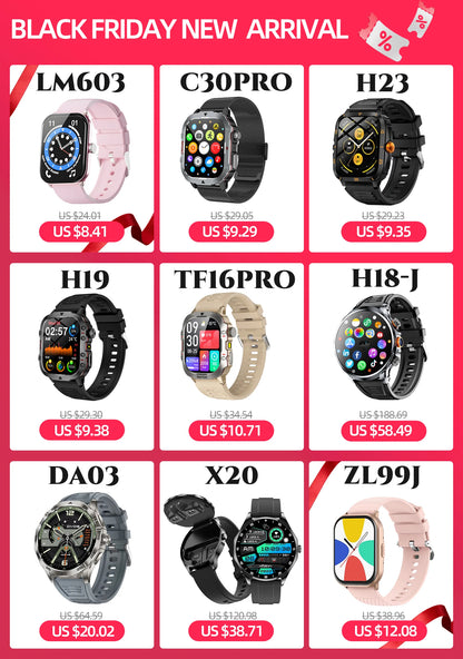 New SmartWatch 1.44" Color Screen BT Call Custom Dial